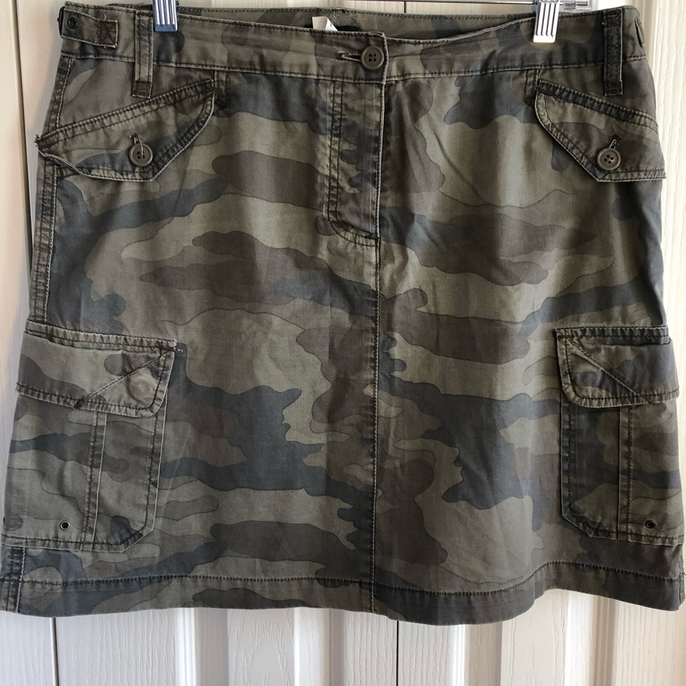J. Crew camo print skirt